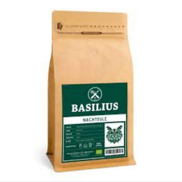Kaffee „Nachteule“ 250g gemahlen entkoffeiniert, Basilius