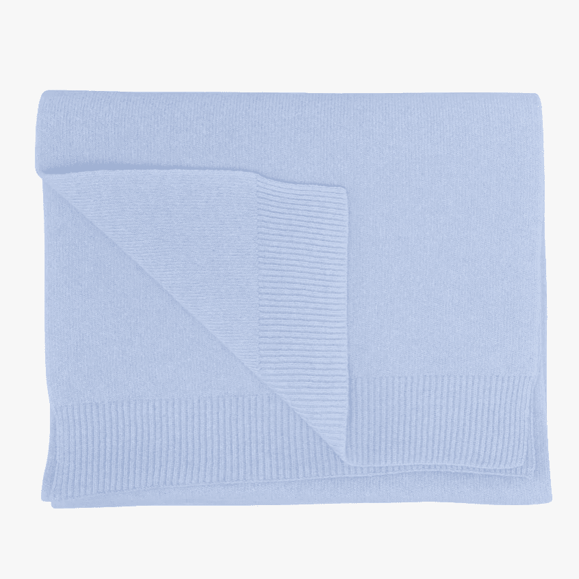 Schal - scarf polar blue (merino wolle), Colorful standard
