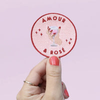 Bügelsticker ‘amour & rosé’ , malicieuse