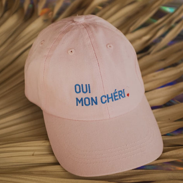 Caps „oui mon cheri“ rosé/ royal, Femme de Marin