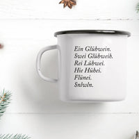 Emaille Tasse „Glühwein“, Typealive