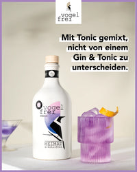 Heimat Gin Vogelfrei color Gin Mini 50ml alkoholfrei , Heimat Gin