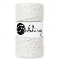 Makramee Flechtkordel/ Garn/ Schnur Off White 3MM 100m (330g), Bobbiny
