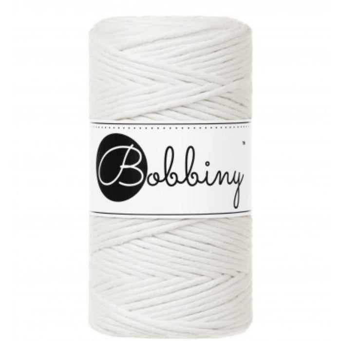 Makramee Flechtkordel/ Garn/ Schnur Off White 3MM 100m (330g), Bobbiny