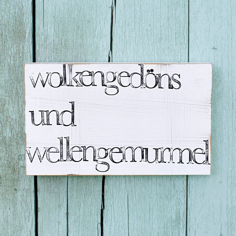 Wandbild, wolkengedöns, 15x25cm, iopla