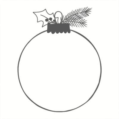 Stempel Weihnachtskugel, May&Berry