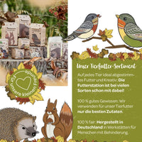 Freiluftbuffet Singvögel, die Stadtgärtner