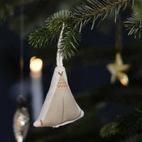 Weihnachtsanhänger Set Camping aus Bio-Baumwolle, Roadtyping