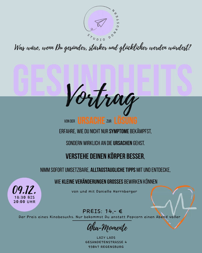 Gesundheits- Vortrag - Danielle Herrnberger, 09.12.25 Lazy Lads