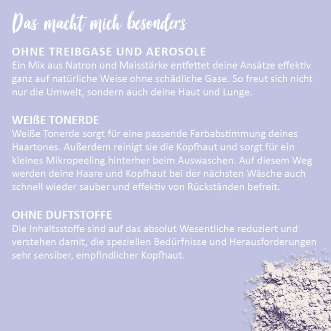 Trockenshampoo „Sensibelchen“, Puremetics