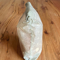 Bienenwachstuch-Beutel, japan-sterne mintgrün, Speisekleid