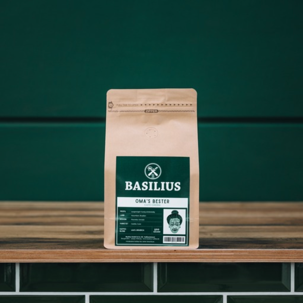 Kaffee „Omas Bester“ 250g ganze Bohne, Basilius