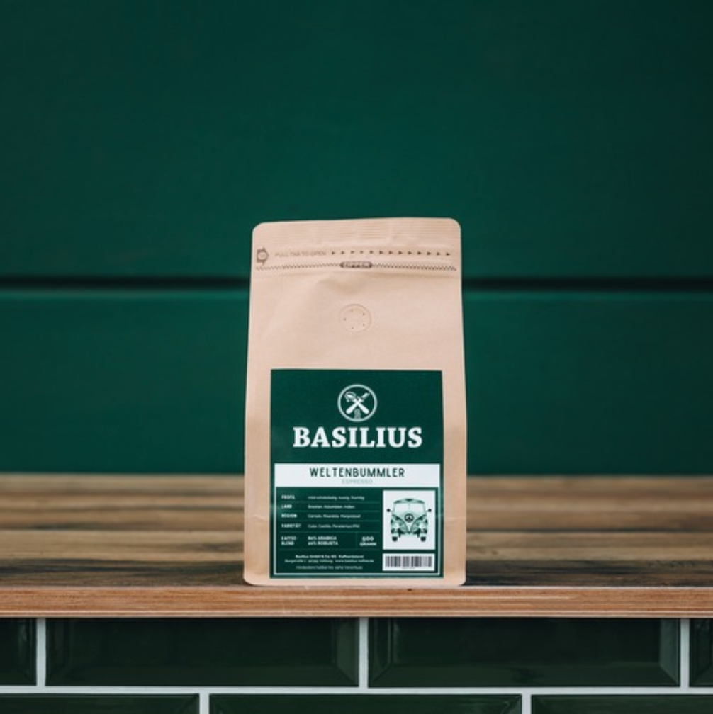 Kaffee „Weltenbummler“ 500g gemahlen, Basilius