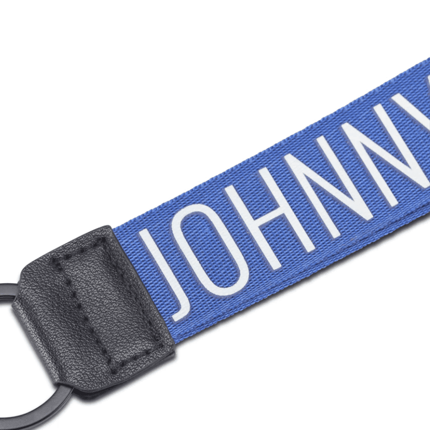 Schlüsselanhänger „NICK“ BLAU / WEISS, Johnny Urban