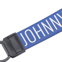 Schlüsselanhänger „NICK“ BLAU / WEISS, Johnny Urban