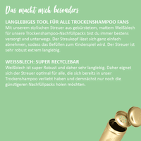 Streuer für Trockenshampoo, Puremetics