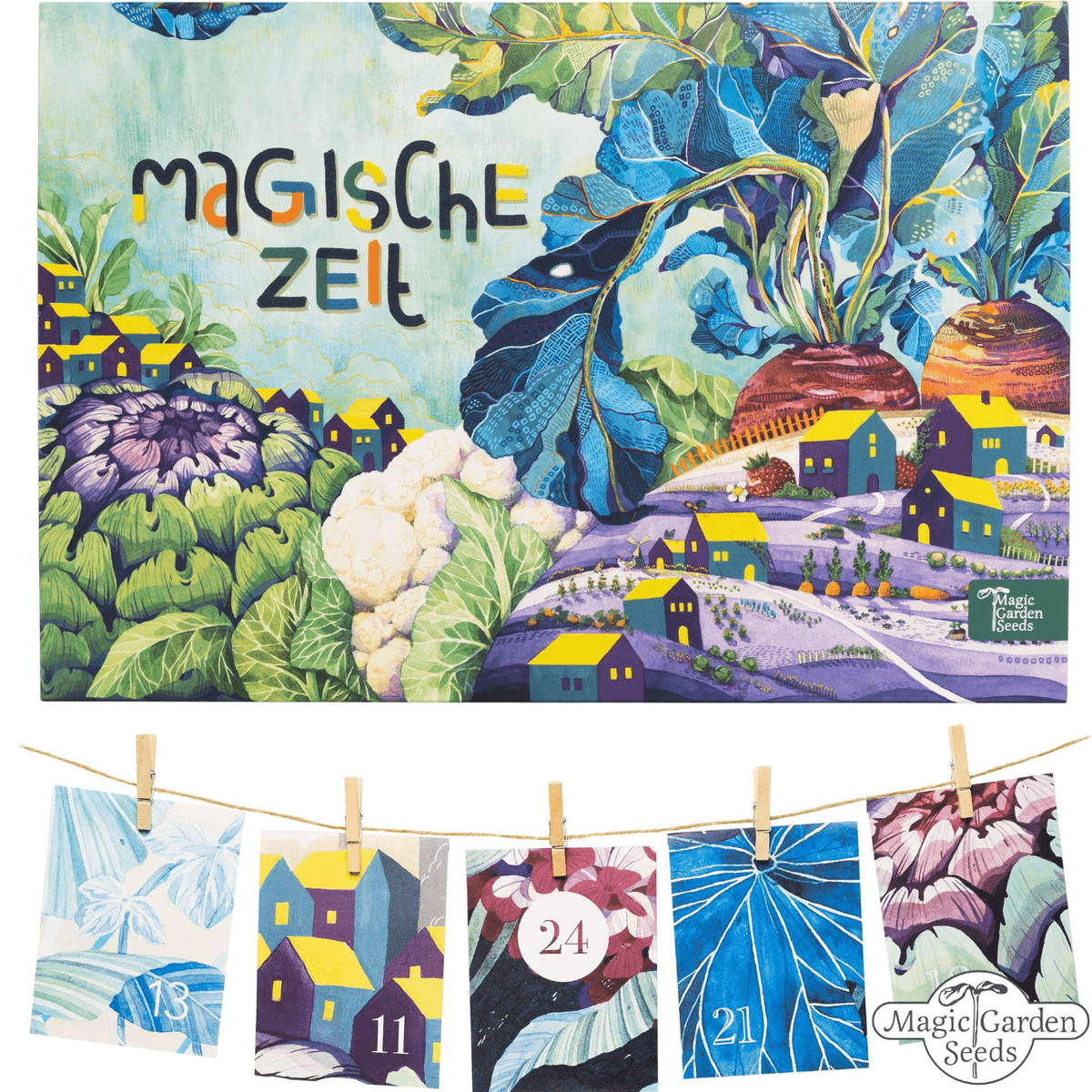 Adventskalender „bunter Selbstversorgergarten“ Magic Gardenseeds