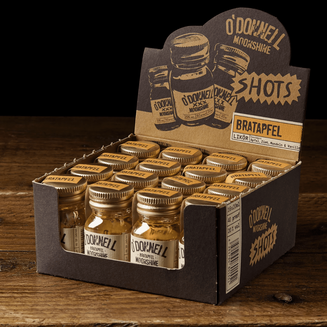 Likör „Bratapfel“ 20ml, O’Donnel moonshine