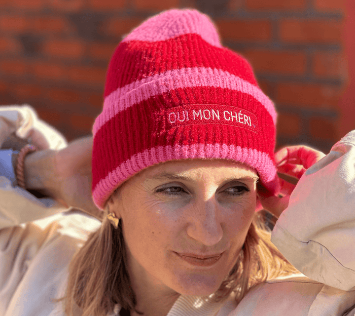 Beanie"Oui mon Cheri" Femme de Marin