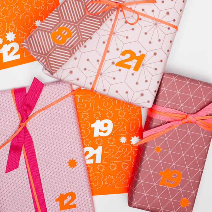 Adventskalender Zahlen Sticker Orange , my pretty circus