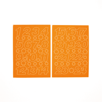 Adventskalender Zahlen Sticker Orange , my pretty circus