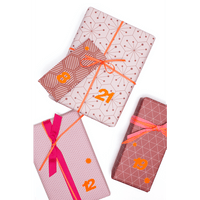 Adventskalender Zahlen Sticker Orange , my pretty circus