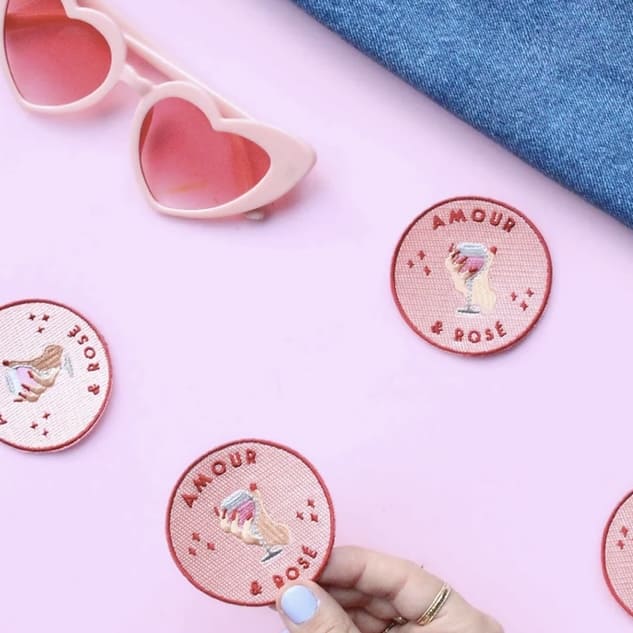 Bügelsticker ‘amour & rosé’ , malicieuse