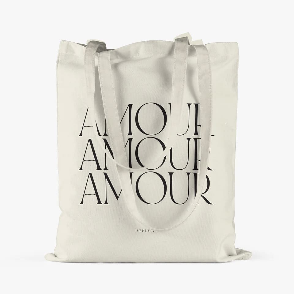 Tote Bag Tasche „amour“, typealive