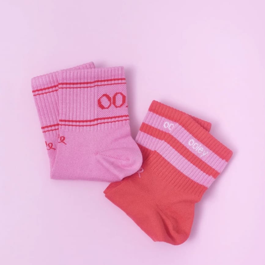 Socken „MIDI Pastel - Strawberry - pink“, Ooley