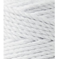 Makramee Schnur verzwirnt Flechtkordel/ Garn White 3MM 100M (330g), Bobbiny