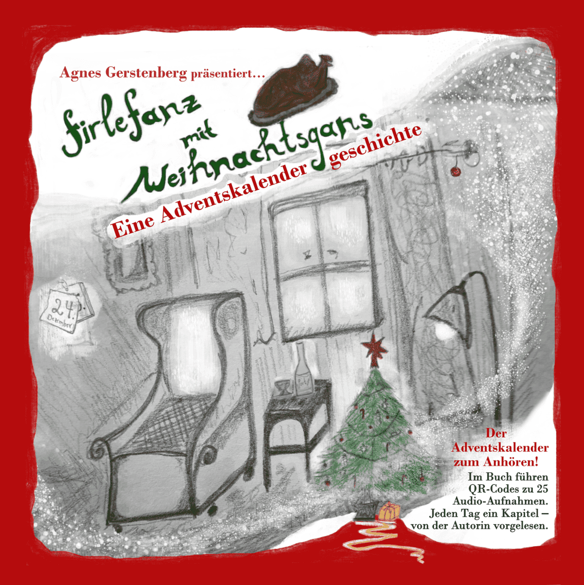 Adventskalender Buch „Firlefanz mit Weihnachtsgans“, Agnes Gerstenberg