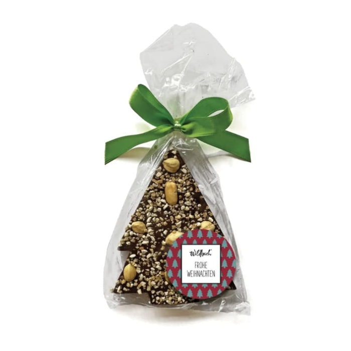 Relief Tafel-Schokolade Tannenbaum „Nuss-Baum“, 80g, Wildbach