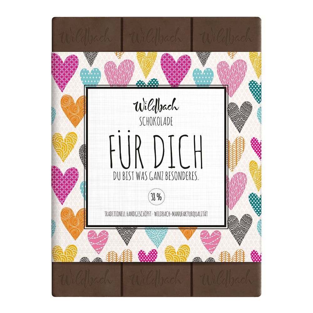 Tafel Schokolade „Für Dich“ 70g, Wildbach