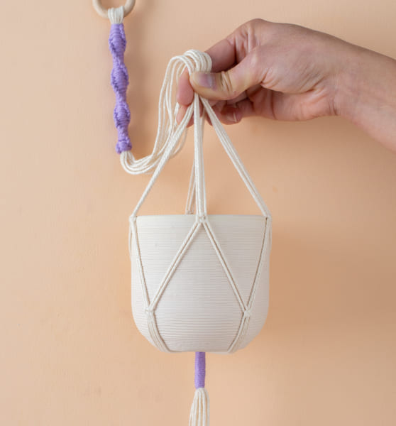 DIY -Set „Blumenampel“ Makramee, Garn&mehr