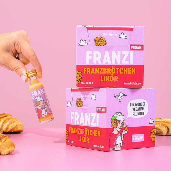 FRANZI Franzbrötchen-Likör klein - Vegan (2cl, 15% VOL.), Nork
