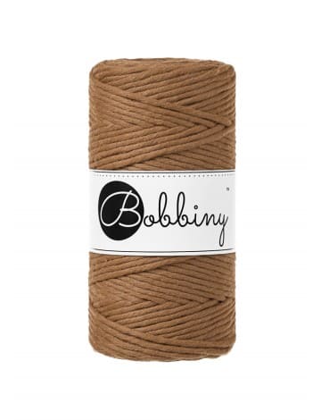 Makramee Flechtkordel/ Garn/ Schnur Caramel 3MM 100M (330g), Bobbiny