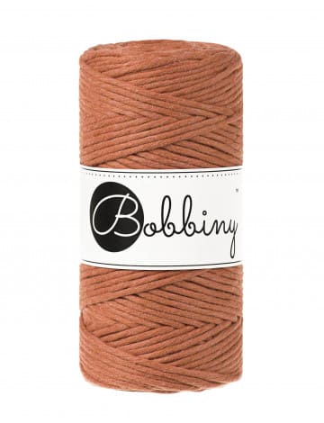 Makramee Flechtkordel/ Garn/ Schnur Terracotta 3MM 100M (330g), Bobbiny