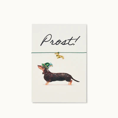 Armband-Karte „dachshund - prost“, by Vivir