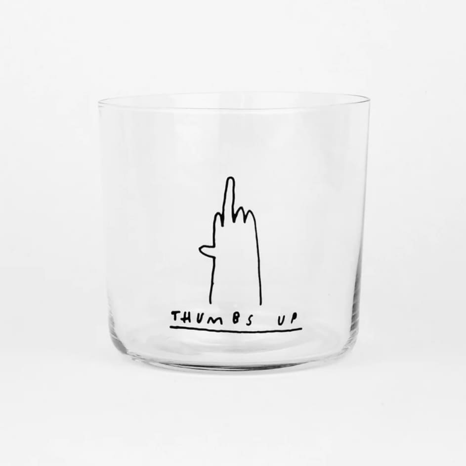 Glas mit Spruch 350ml, yahya studio