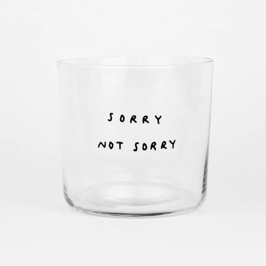 Glas mit Spruch 350ml, yahya studio