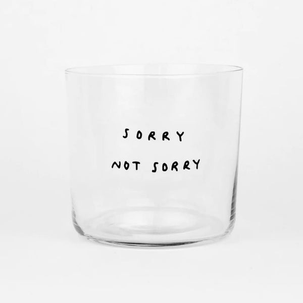Glas mit Spruch 350ml, yahya studio