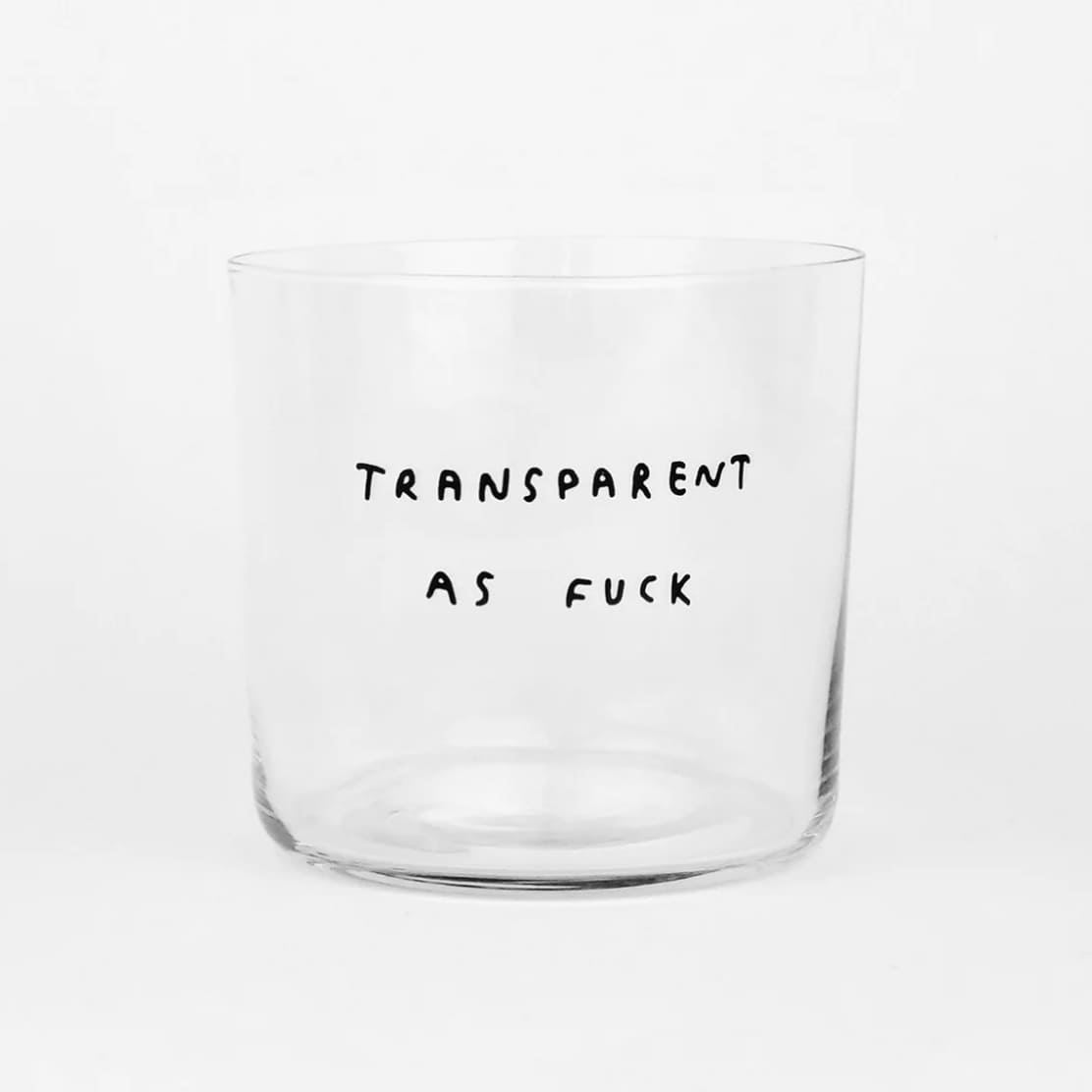 Glas mit Spruch 350ml, yahya studio
