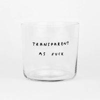 Glas mit Spruch 350ml, yahya studio