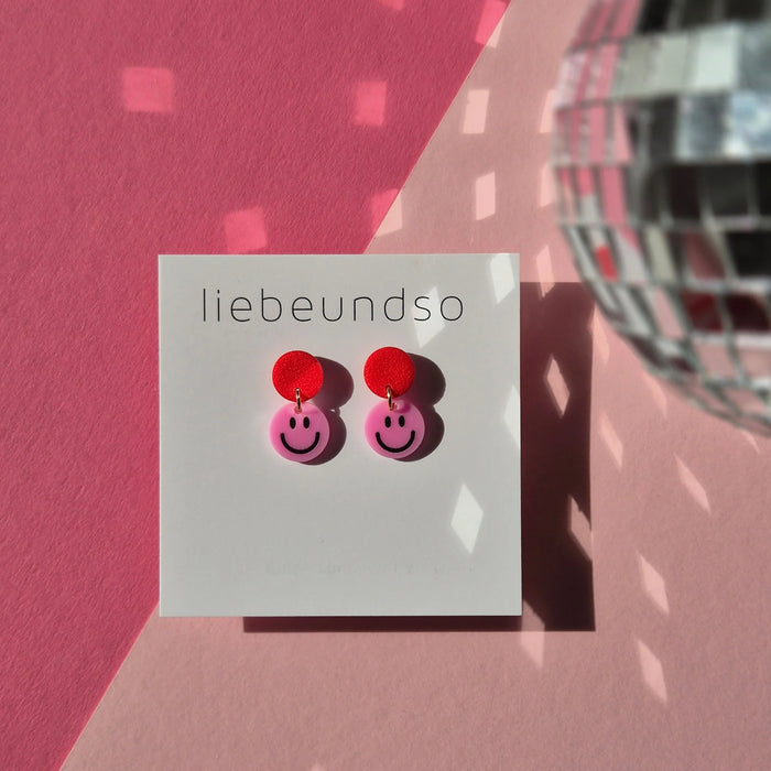 Ohrringe Hänger „Smiley“, liebeundso