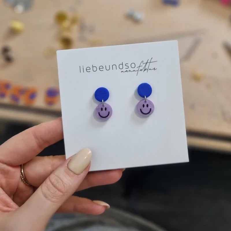 Ohrringe Hänger „Smiley“, liebeundso