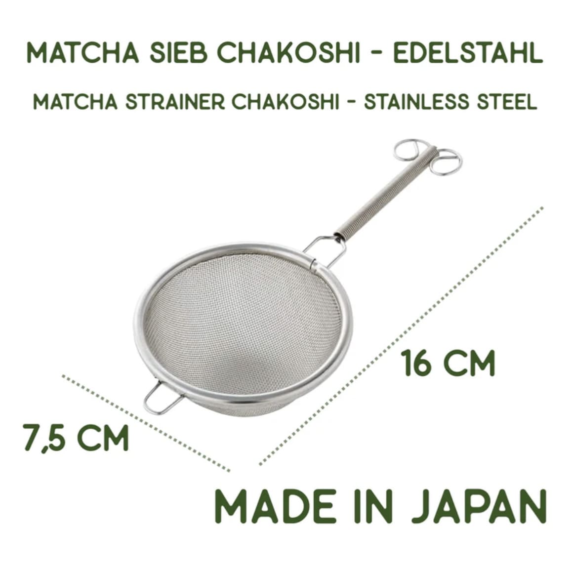 Matcha Tee Sieb, matchapassion