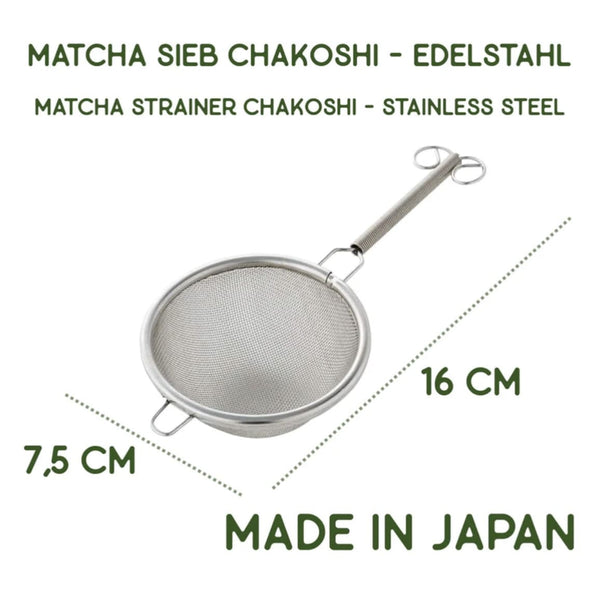Matcha Tee Sieb, matchapassion