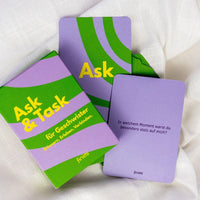 Spiel “Ask & Task für Geschwister “, finimi