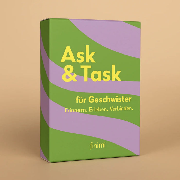Spiel “Ask & Task für Geschwister “, finimi