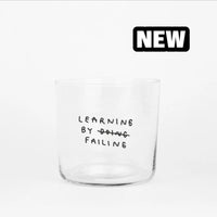 Glas mit Spruch 350ml, yahya studio